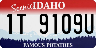 ID license plate 1T9109U