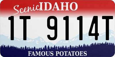 ID license plate 1T9114T