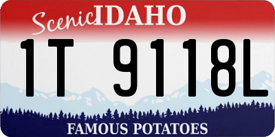 ID license plate 1T9118L