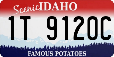ID license plate 1T9120C