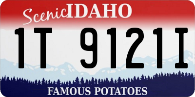 ID license plate 1T9121I
