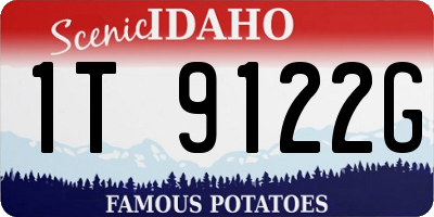 ID license plate 1T9122G