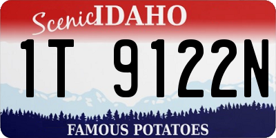 ID license plate 1T9122N