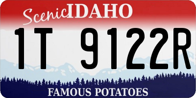 ID license plate 1T9122R