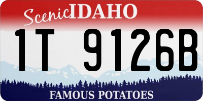 ID license plate 1T9126B