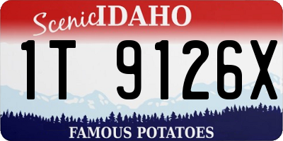 ID license plate 1T9126X