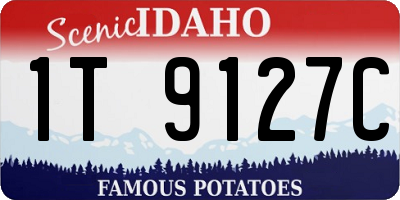 ID license plate 1T9127C