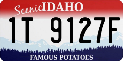 ID license plate 1T9127F