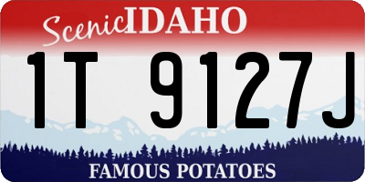 ID license plate 1T9127J