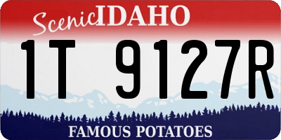 ID license plate 1T9127R