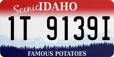 ID license plate 1T9139I