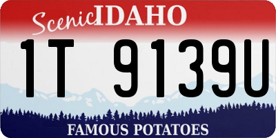 ID license plate 1T9139U