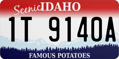 ID license plate 1T9140A