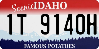 ID license plate 1T9140H