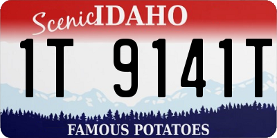 ID license plate 1T9141T