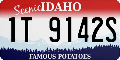 ID license plate 1T9142S