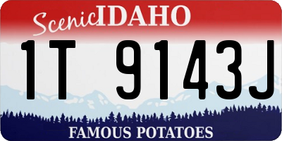 ID license plate 1T9143J