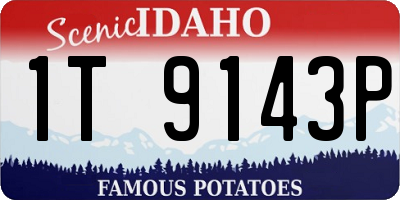 ID license plate 1T9143P
