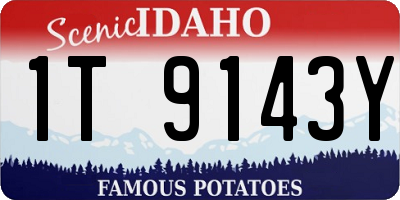 ID license plate 1T9143Y