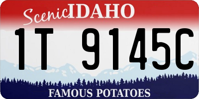 ID license plate 1T9145C