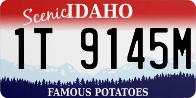 ID license plate 1T9145M