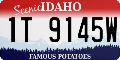 ID license plate 1T9145W