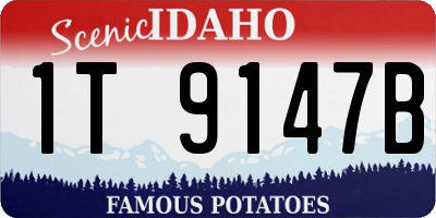 ID license plate 1T9147B