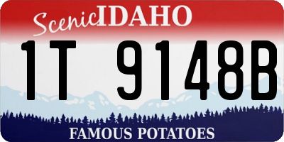 ID license plate 1T9148B