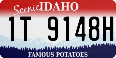 ID license plate 1T9148H