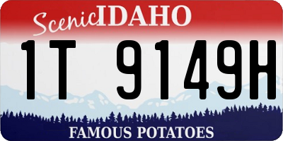 ID license plate 1T9149H