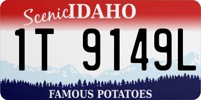 ID license plate 1T9149L