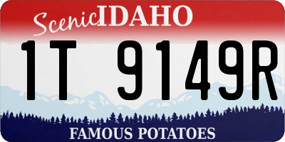 ID license plate 1T9149R