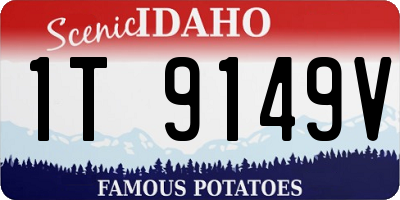 ID license plate 1T9149V