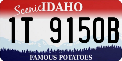 ID license plate 1T9150B