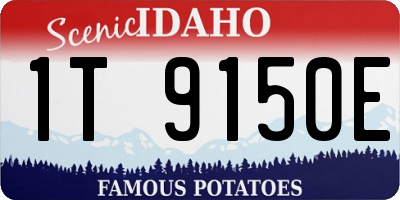 ID license plate 1T9150E