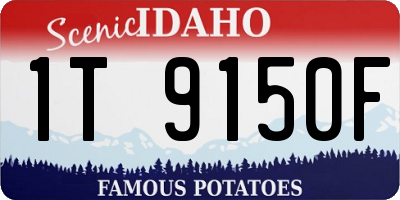 ID license plate 1T9150F