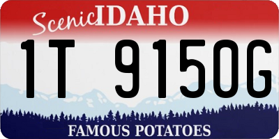 ID license plate 1T9150G