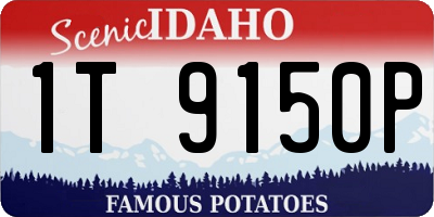 ID license plate 1T9150P