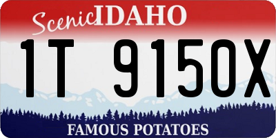 ID license plate 1T9150X