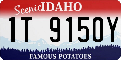 ID license plate 1T9150Y