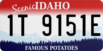 ID license plate 1T9151E