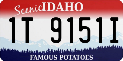 ID license plate 1T9151I