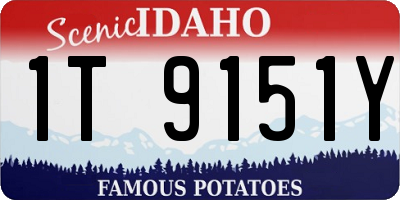 ID license plate 1T9151Y