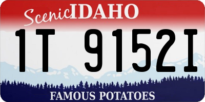 ID license plate 1T9152I