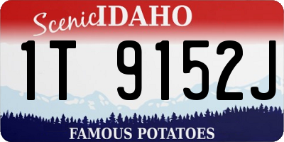 ID license plate 1T9152J