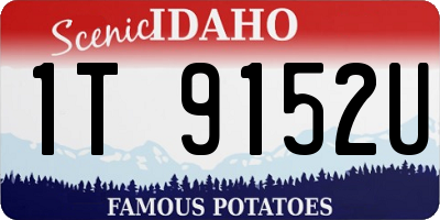ID license plate 1T9152U