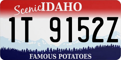 ID license plate 1T9152Z