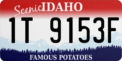 ID license plate 1T9153F