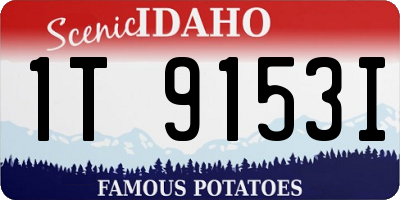 ID license plate 1T9153I