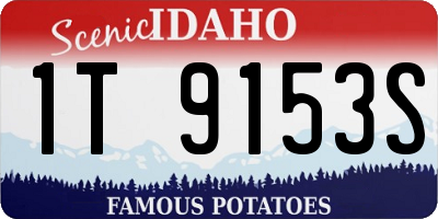ID license plate 1T9153S